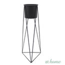 [SALE] Grace Tall Metal Planter w/ Stand and Pot