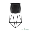 [SALE] Grace Tall Metal Planter w/ Stand and Pot
