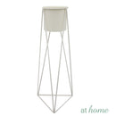 [SALE] Grace Tall Metal Planter w/ Stand and Pot