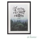 Blue Mountain & Quotes Wall Frame