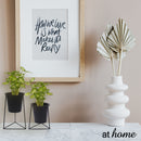 Succulent Metal Planter w/ Triangular Base and Pot