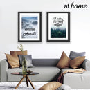 Blue Mountain & Quotes Wall Frame