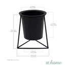 Succulent Metal Planter w/ Triangular Base and Pot