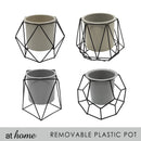 [SALE] Geo Cream Metal Plant Stand Flower Pot Holder