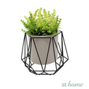[SALE] Geo Cream Metal Plant Stand Flower Pot Holder