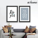 Rise and Grind / You Can Go Your Own Way Wall Frame