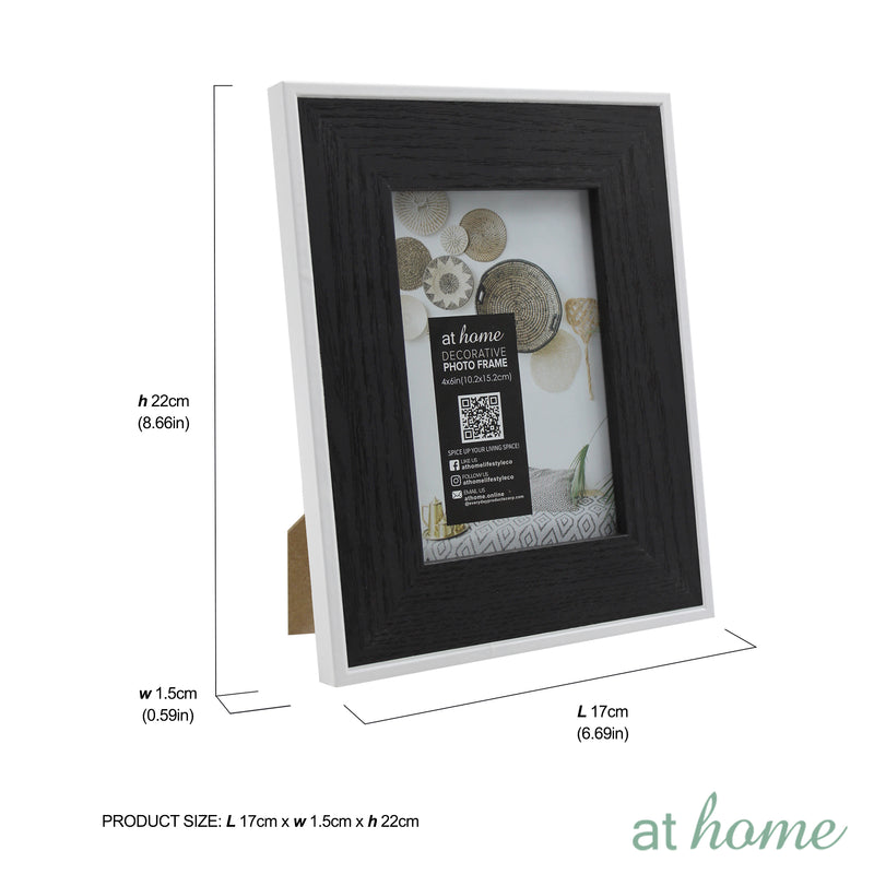 Classic Picture Frame w/ White Lining & Border Design