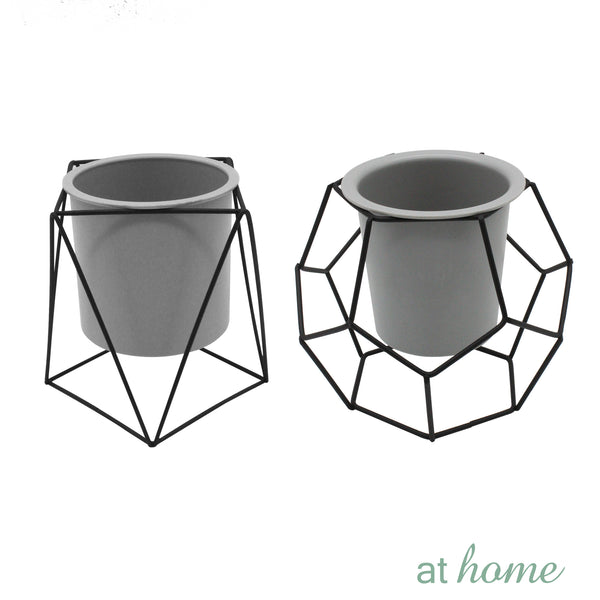 [SALE] Bristol & Billie Geometric Metal Plant Stand Flower Pot Holder
