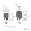 Ysabel Cement Decorative Planter w/ Wooden Stand