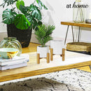 Yeisha Ceramic Decorative Planter w/ Wooden Stand