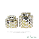 Deluxe Shin Ceramic Flower Vase w/ Gold Accent