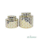 Deluxe Shin Ceramic Flower Vase w/ Gold Accent