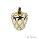 Deluxe Serge Ceramic Flower Vase w/ Gold Accent
