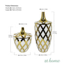 Deluxe Serge Ceramic Flower Vase w/ Gold Accent