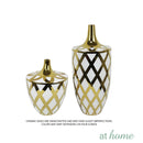 Deluxe Serge Ceramic Flower Vase w/ Gold Accent