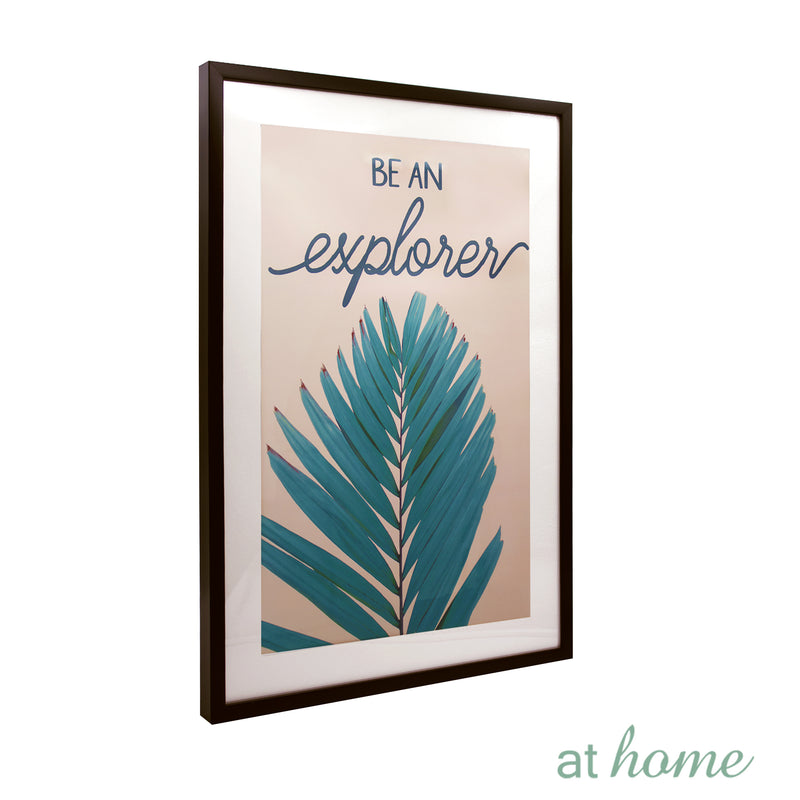 Green Palm & Quotes Wall Frame