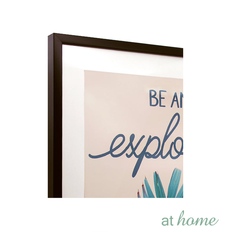 Green Palm & Quotes Wall Frame