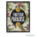 Floral Framed Ready to Hang Wall Art Decor