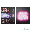 Set of 2 Night in Paris Canvas Wall Art