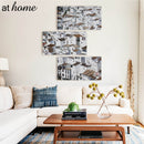 Set of 3 Santorini Canvas Wall Art