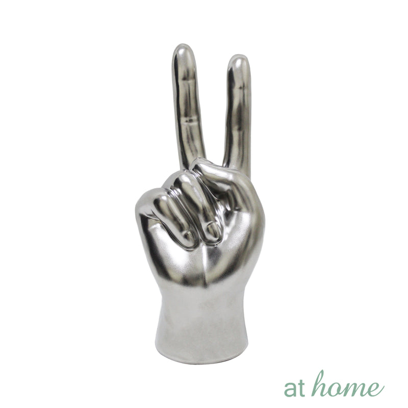 Deluxe Hand Signs Ceramic Tabletop Decor