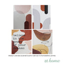 Set of 2 Brown Loops Canvas Wall Art