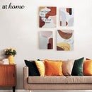 Set of 2 Brown Loops Canvas Wall Art