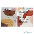 Set of 2 Brown Loops Canvas Wall Art