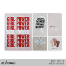 Set of 5 Girl Power Canvas Frame Set