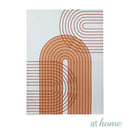 Set of 5 Brown Abstract Canvas Frame Set