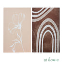 Set of 5 Brown Abstract Canvas Frame Set