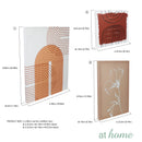 Set of 5 Brown Abstract Canvas Frame Set