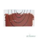 Set of 3 Caramel Abstract Canvas Wall Art