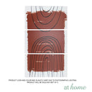 Set of 3 Caramel Abstract Canvas Wall Art