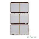 Set of 3 Caramel Abstract Canvas Wall Art