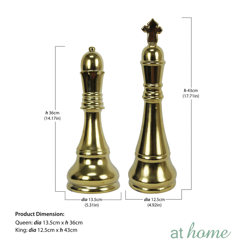 Farrah Chess Ceramic Tabletop Decor — Deluxe Pieces