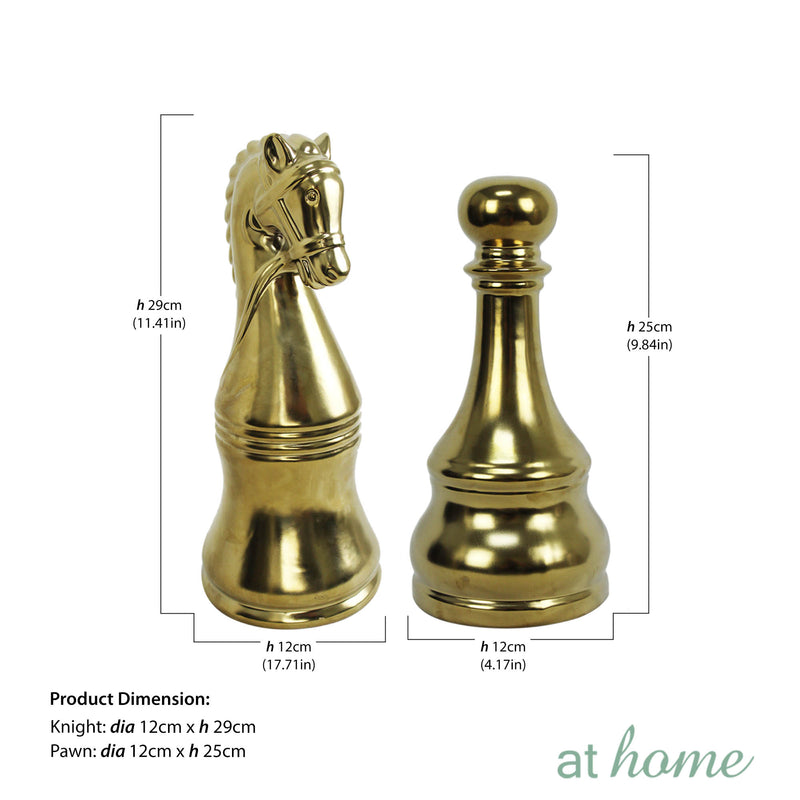 Farrah Chess Ceramic Tabletop Decor — Deluxe Pieces