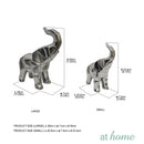 Deluxe Taylor Giraffe & Elephant Ceramic Tabletop Decor