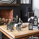 Deluxe Taylor Giraffe & Elephant Ceramic Tabletop Decor