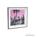 White & Pink Hues Landscape Wall Frame - Sunstreet