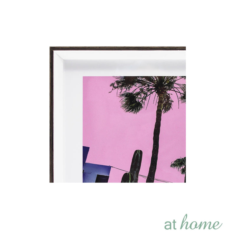 White & Pink Hues Landscape Wall Frame - Sunstreet