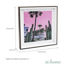 White & Pink Hues Landscape Wall Frame - Sunstreet
