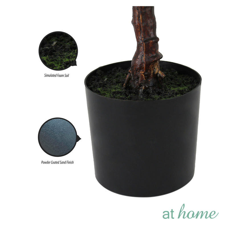 Chad Artificial Rubber Tree Potted Plant