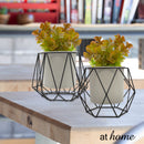 [SALE] Geo Cream Metal Plant Stand Flower Pot Holder