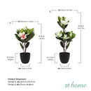 Artificial Magnolia Flower Potted Plant