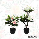 Artificial Magnolia Flower Potted Plant