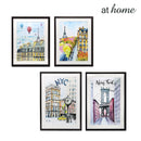 Colorful Paris & New York Wall Frame - Sunstreet