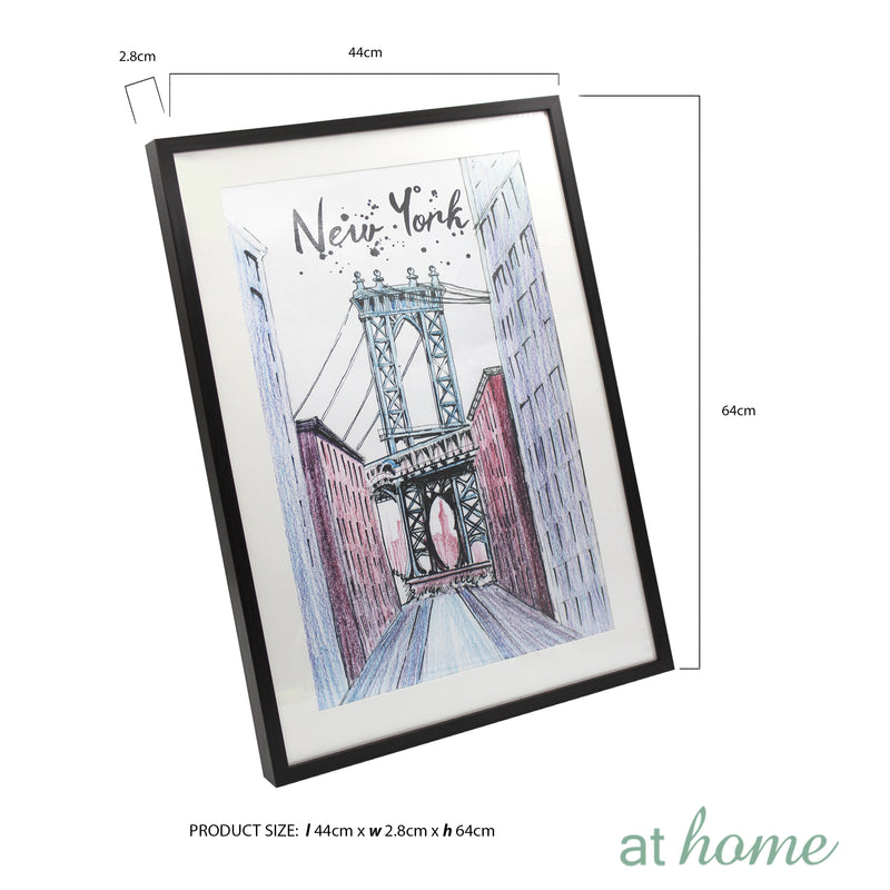 Colorful Paris & New York Wall Frame - Sunstreet