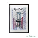 Colorful Paris & New York Wall Frame - Sunstreet