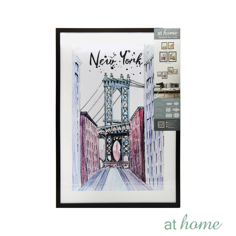 Colorful Paris & New York Wall Frame - Sunstreet